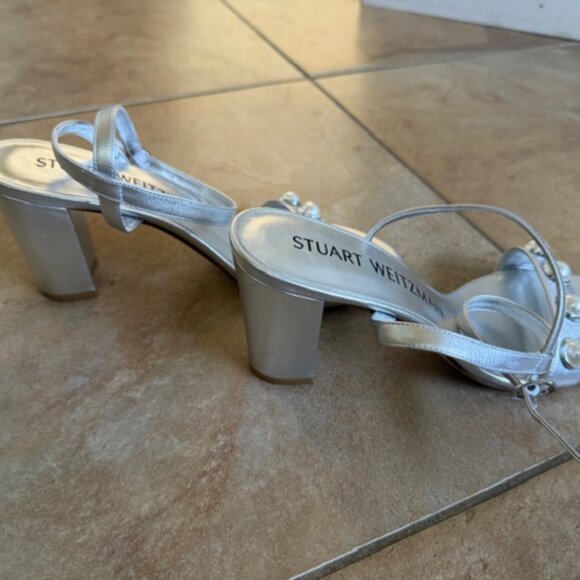 Stuart Weitzman Nearly Bare Portia Sandal Sz 8.5 - Picture 2 of 5